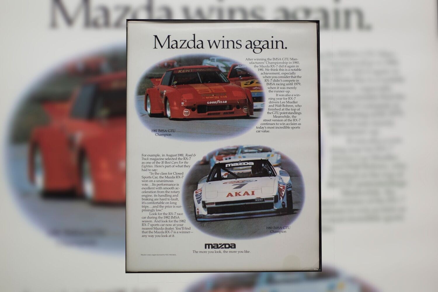 Mazda RX7 - IMSA GTU | Type Schrift