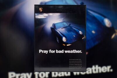Porsche 993 - Pray for Bad Weather | Type Schrift