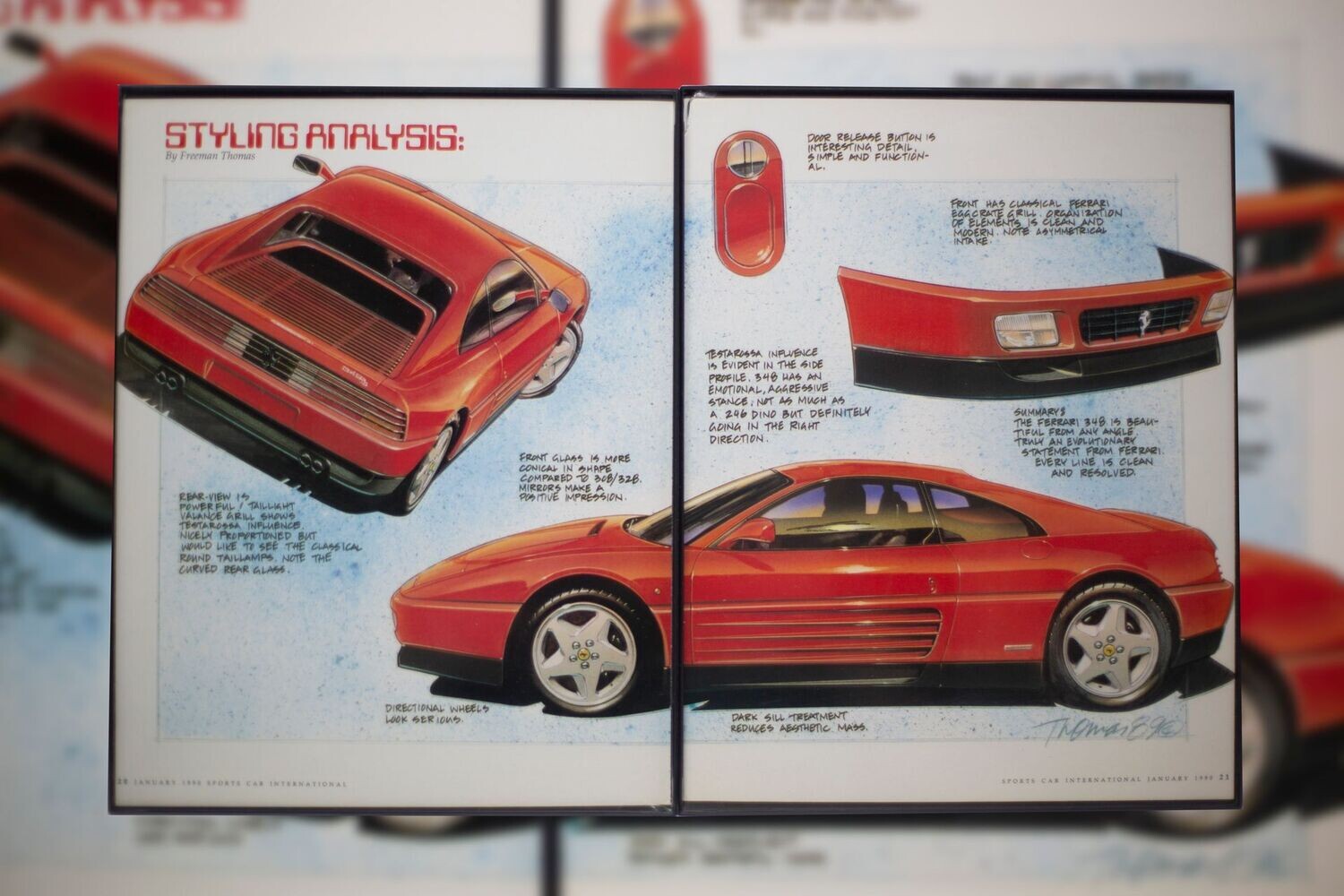 Ferrari 348 - Styling Analysis | Type Schrift