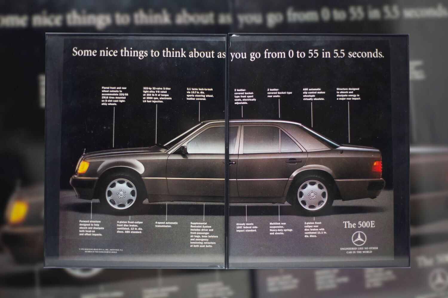 Mercedes Benz - 500E | Type Schrift