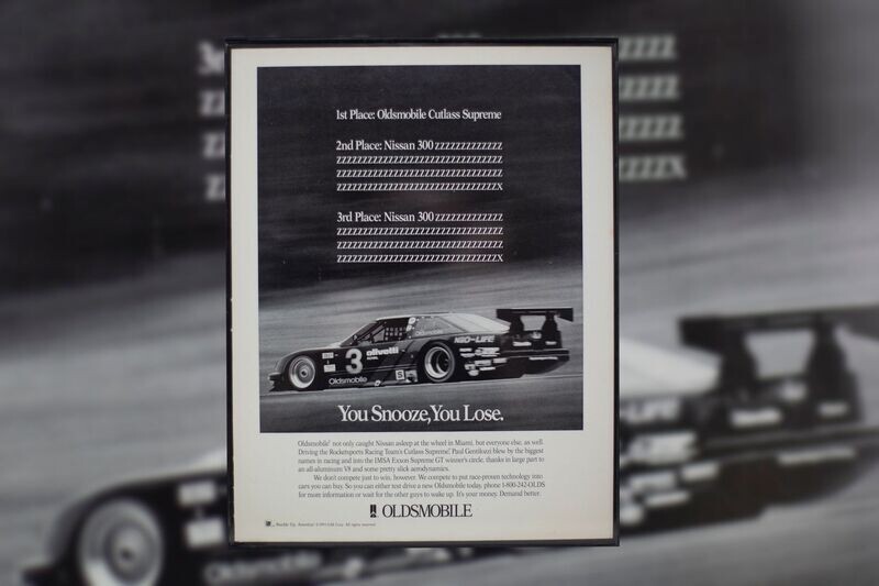 Oldsmobile Cutlass Supreme - IMSA | Type Schrift