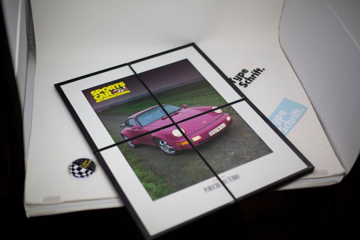 Porsche 964 Turbo - Rubystone 17x22 | Type Schrift