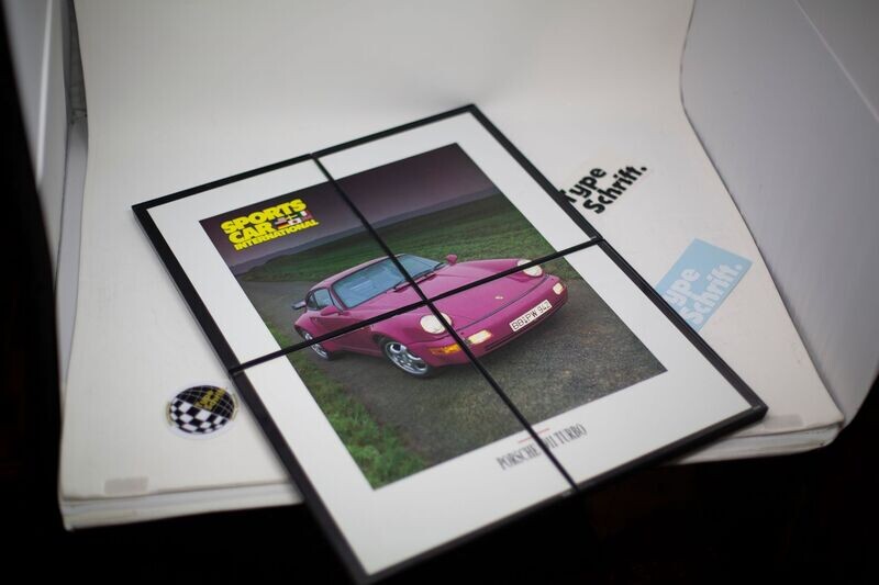 Porsche 964 Turbo - Rubystone 17x22 | Type Schrift