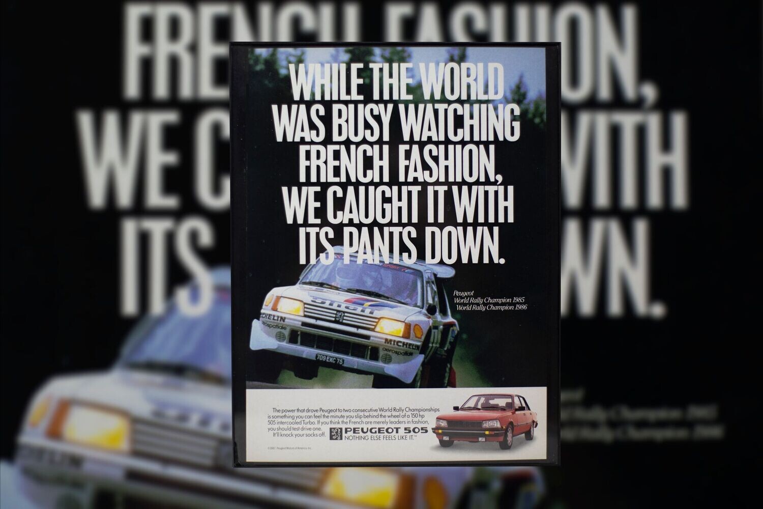 Peugeot 505 - Group B Rally | Type Schrift