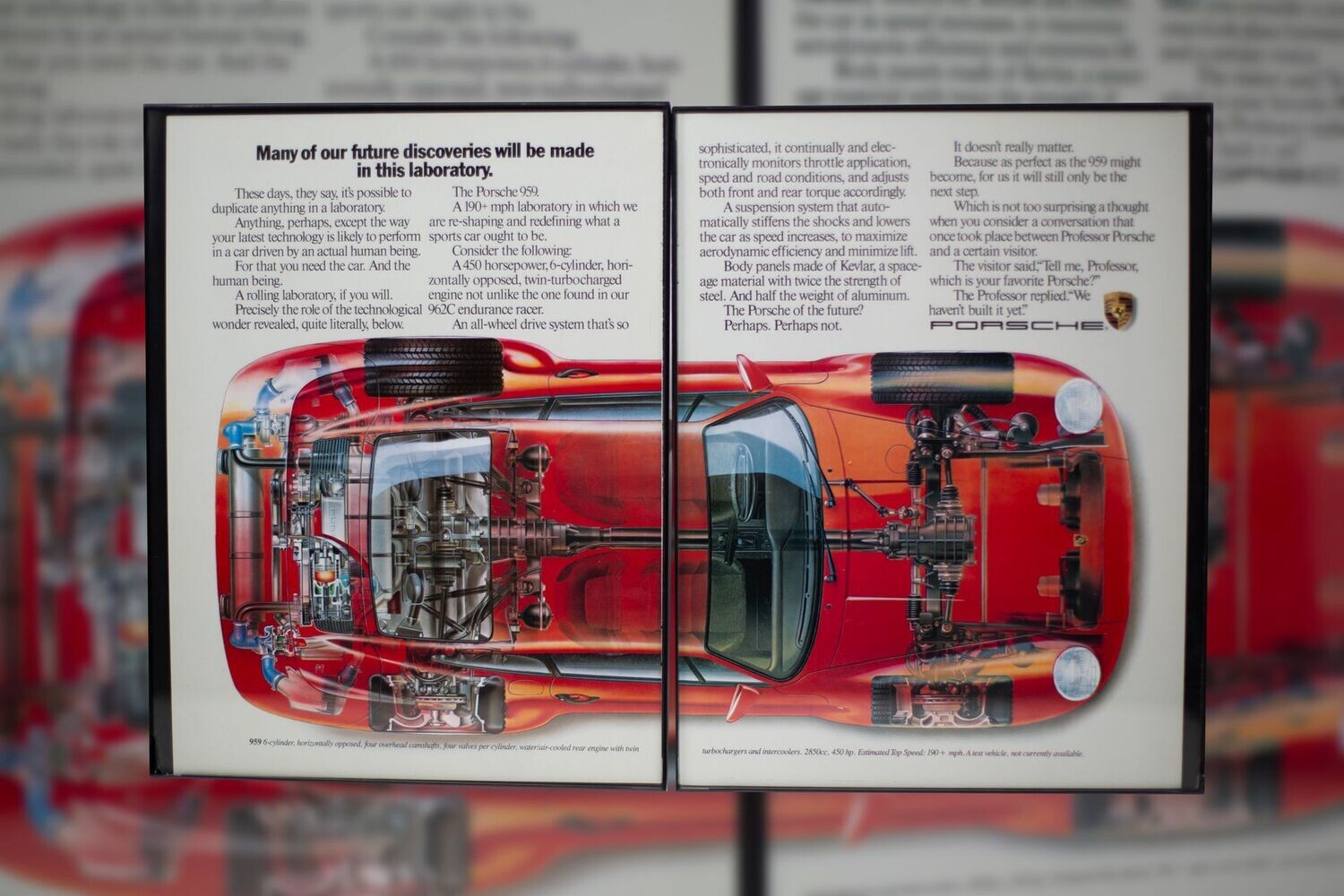 Porsche Motorsport - 959 - Cut Away | Type Schrift