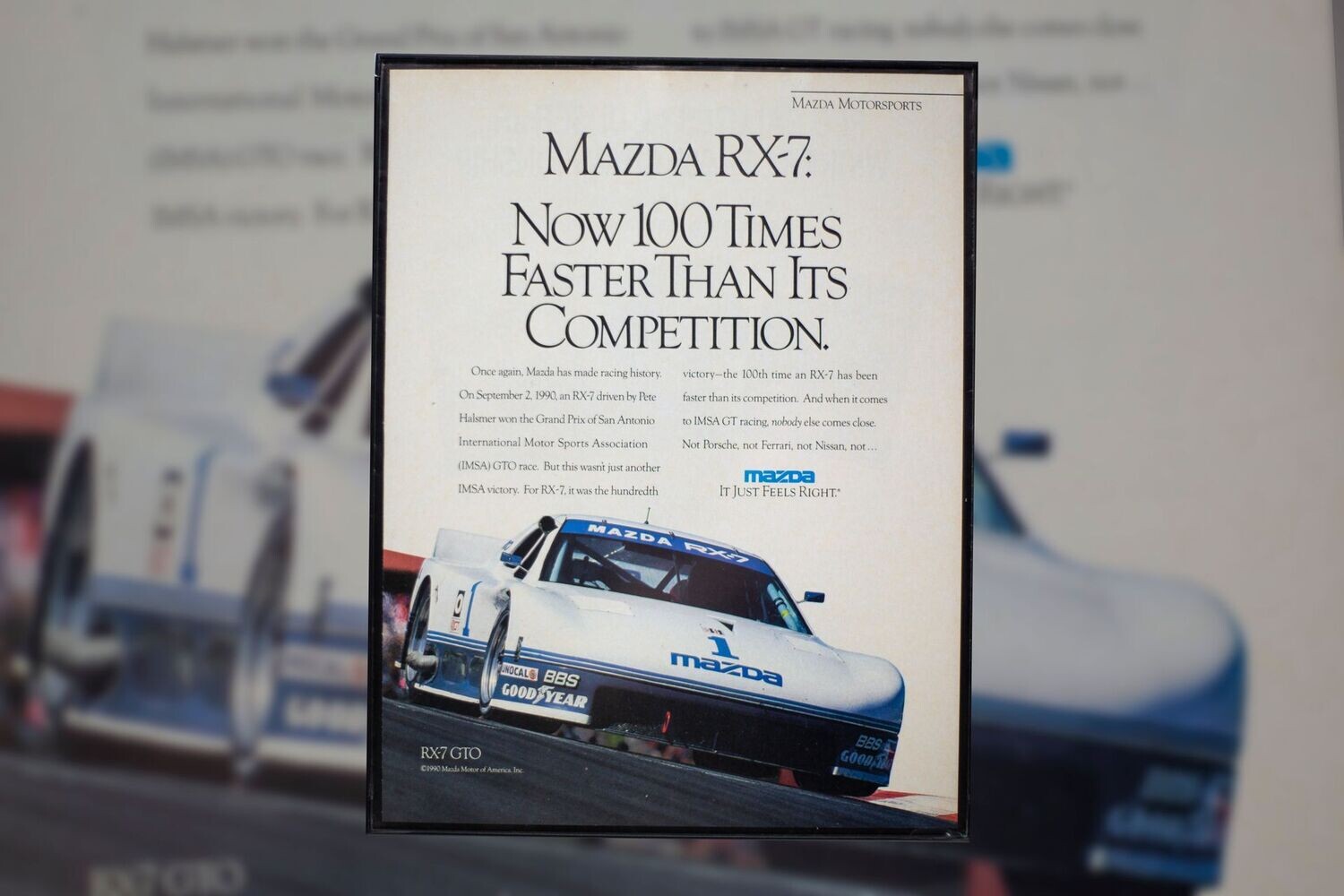 Mazda Motorsports - Pete Halsmer RX7 | Type Schrift