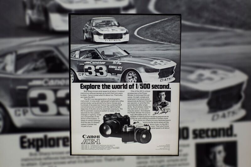 Bob Sharp Datsun Racing - Canon AE-1 | Type Schrift