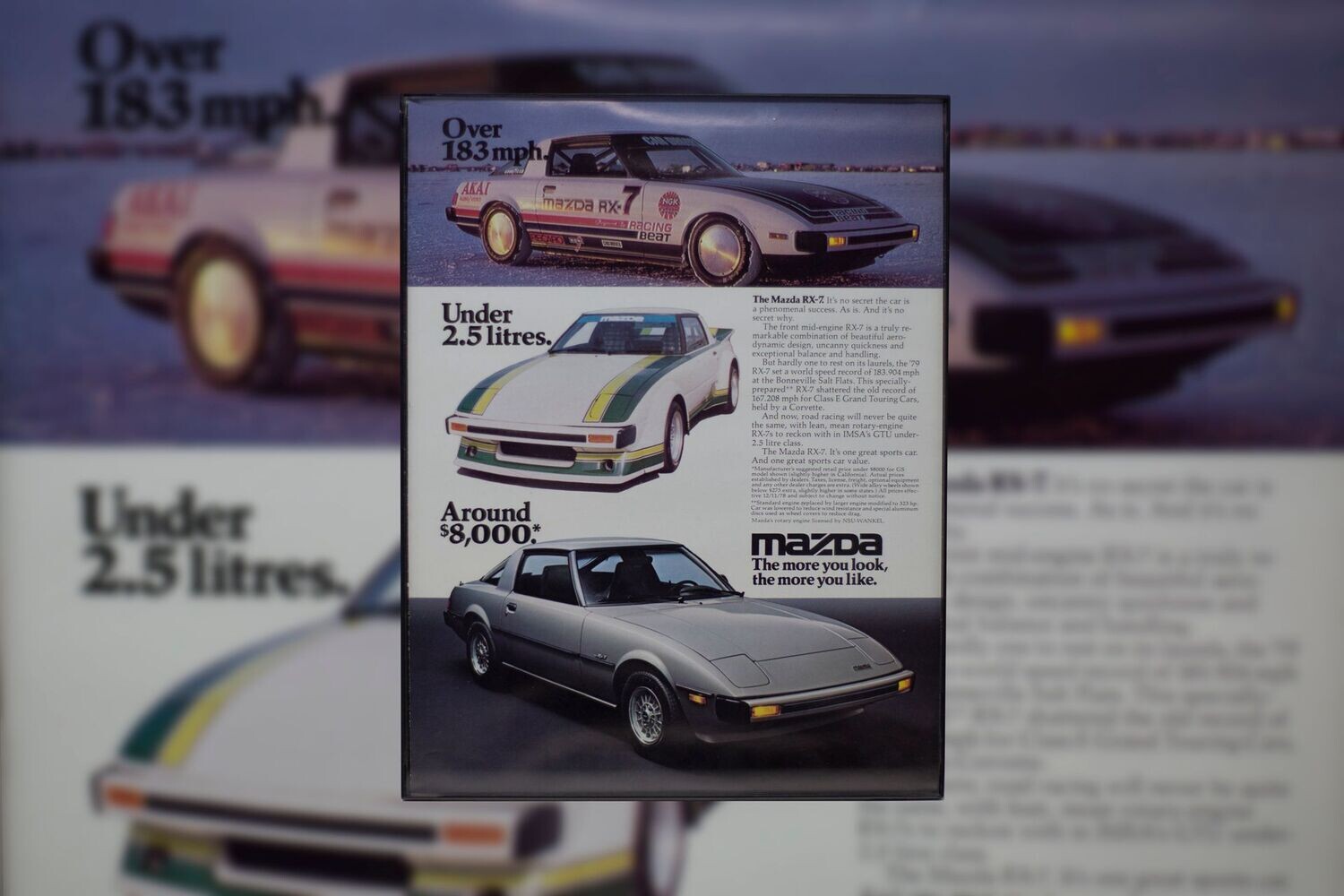 Mazda RX7 - The More You Look | Type Schrift