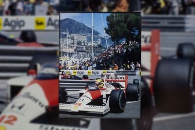 Aryton Senna - Monaco | Type Schrift