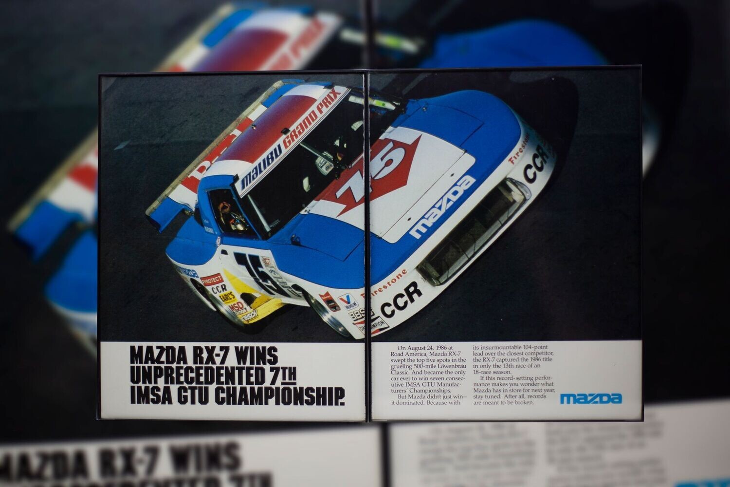 Mazda RX7 - IMSA GTU | Type Schrift