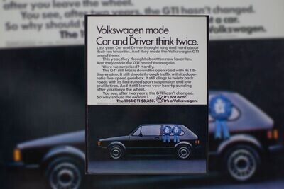 Volkswagen GTi MK2 - Car and Driver | Type Schrift