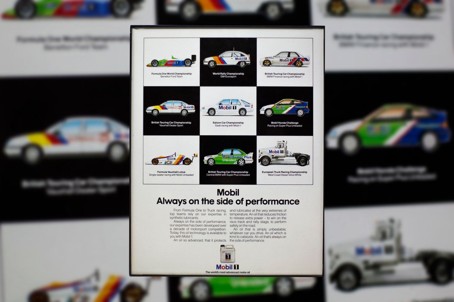 Mobil 1 - The Side of Performance | Type Schrift