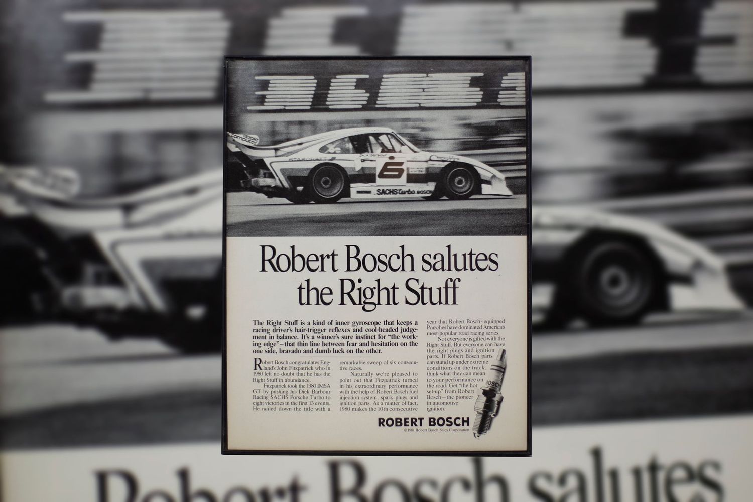Porsche 935 - Bosch | Type Schrift