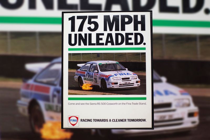 Ford Sierra RS 500 Cosworth - Fina | Type Schrift