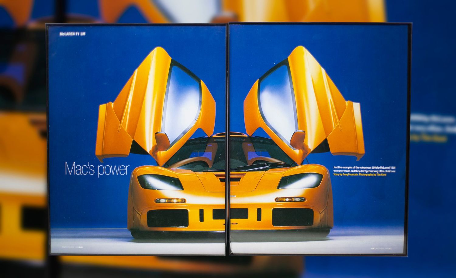 McLaren F1 LM - Mac's Power | Type Schrift