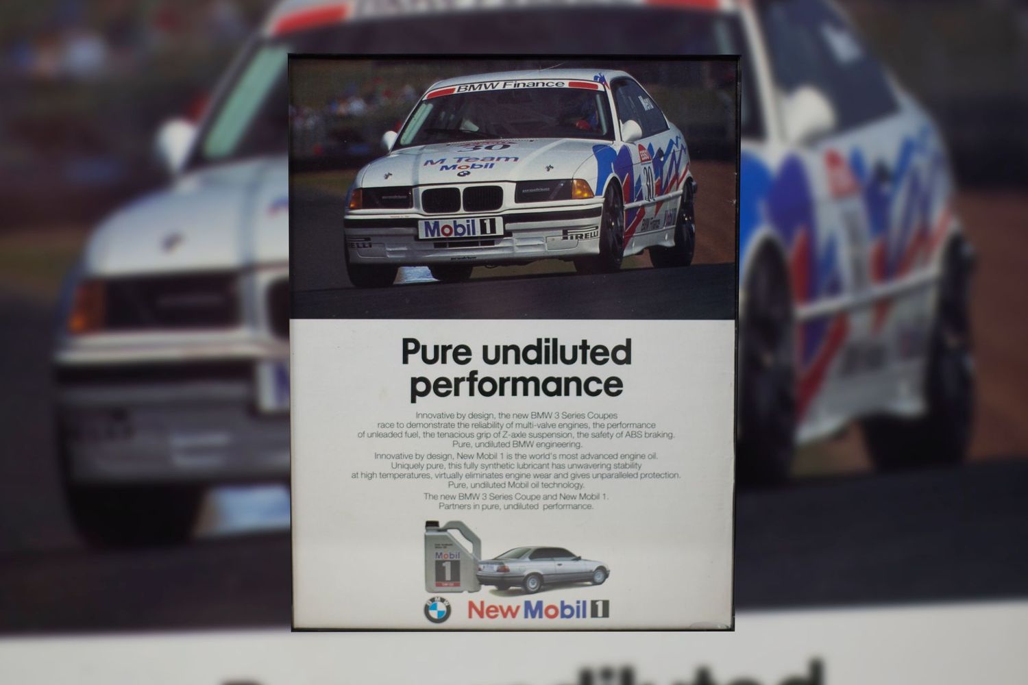 BMW E36 - Mobil 1 | Type Schrift