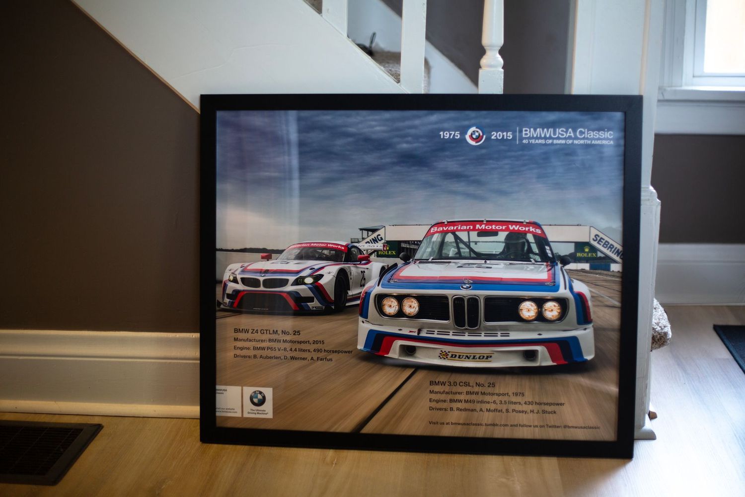 BMW Motorsports - 24x30 - 3.0 CSL & Z4 GTLM | Type Schrift