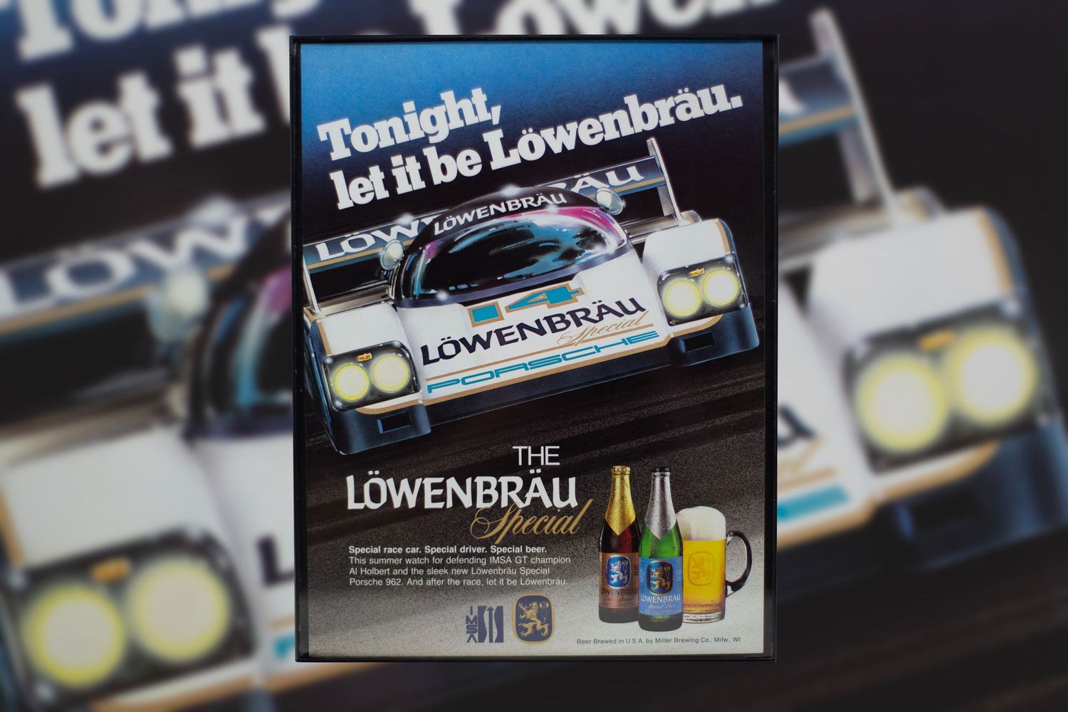 Porsche 962 - Lowenbrau | Type Schrift