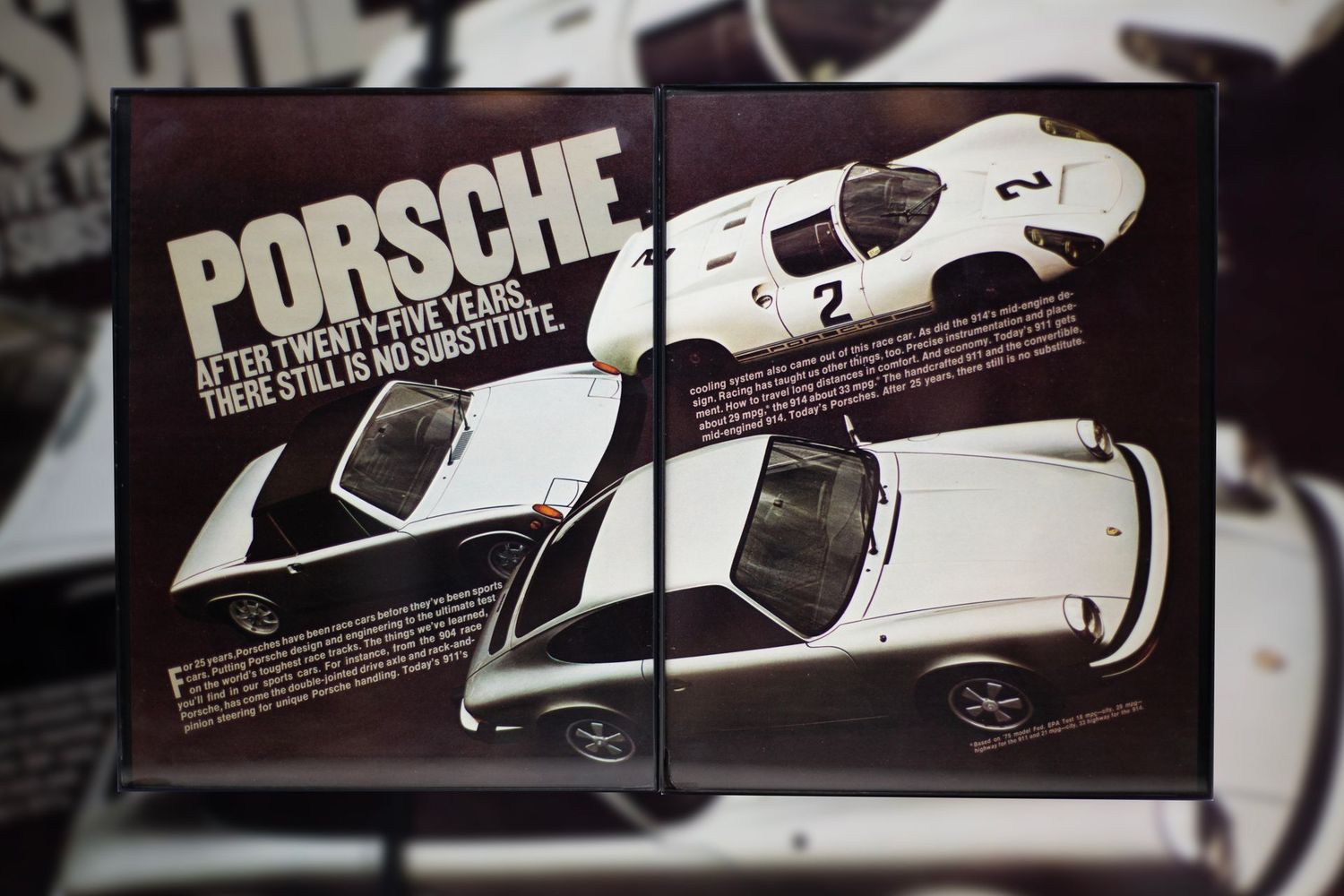 Porsche - 25 Years, Still No Substitute | Type Schrift