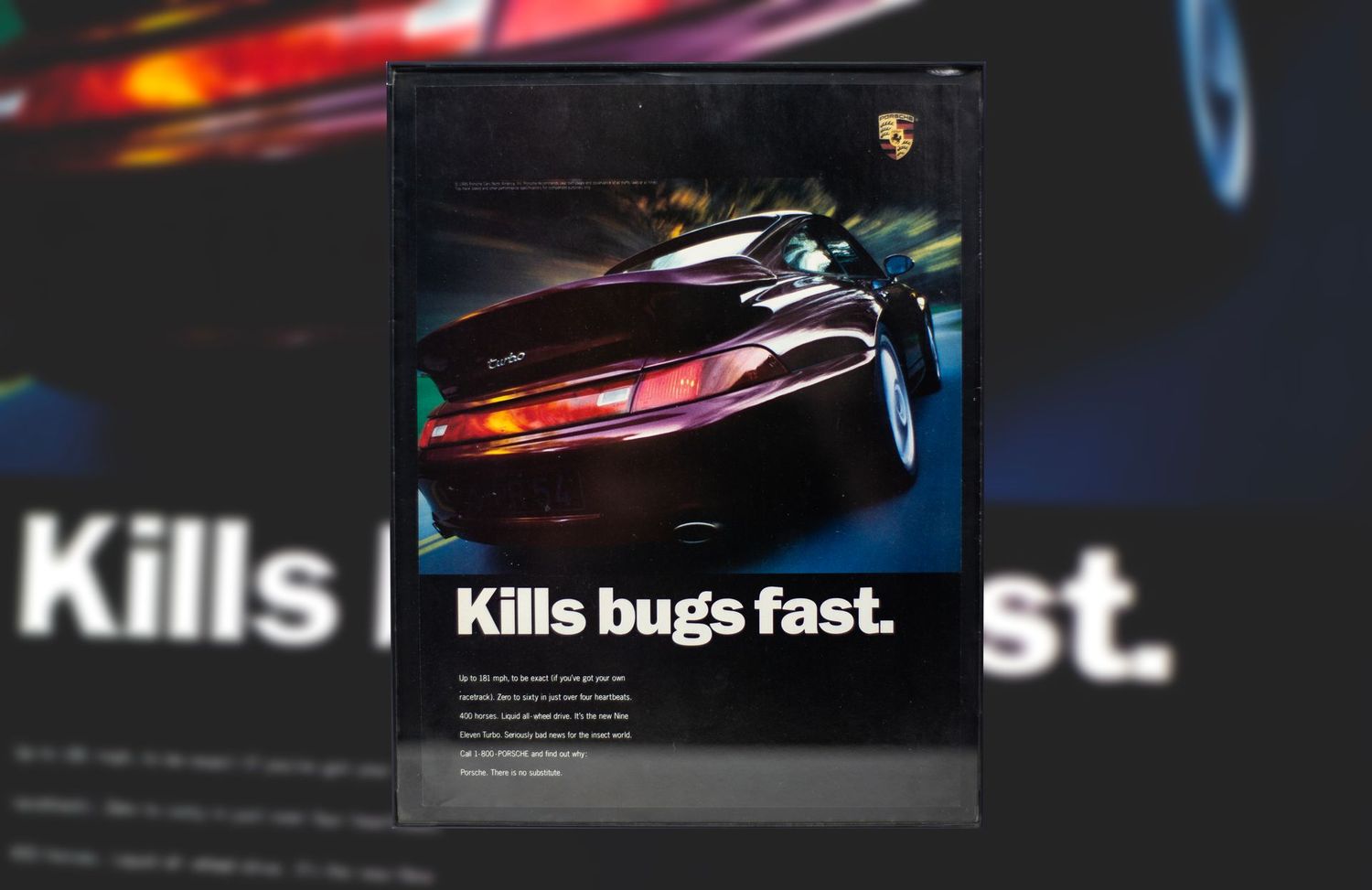 Porsche 993 - Kills Bugs Fast. | Type Schrift