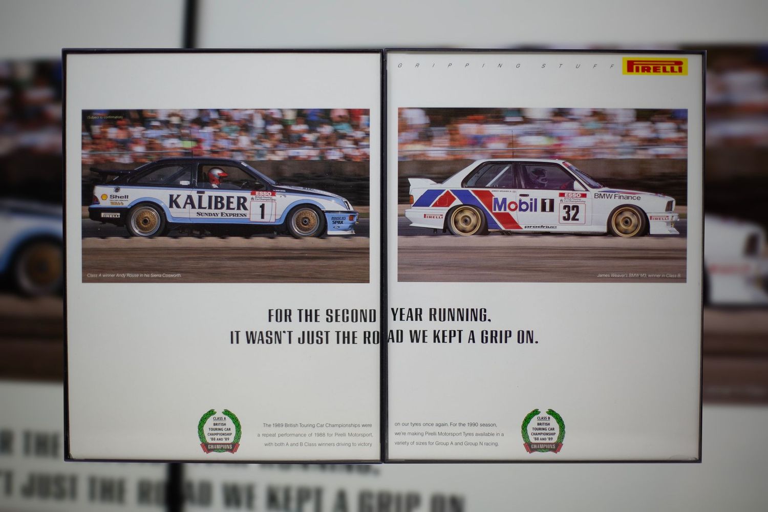Pirelli Motorsport - E30 M3 Sierra Cosworth | Type Schrift