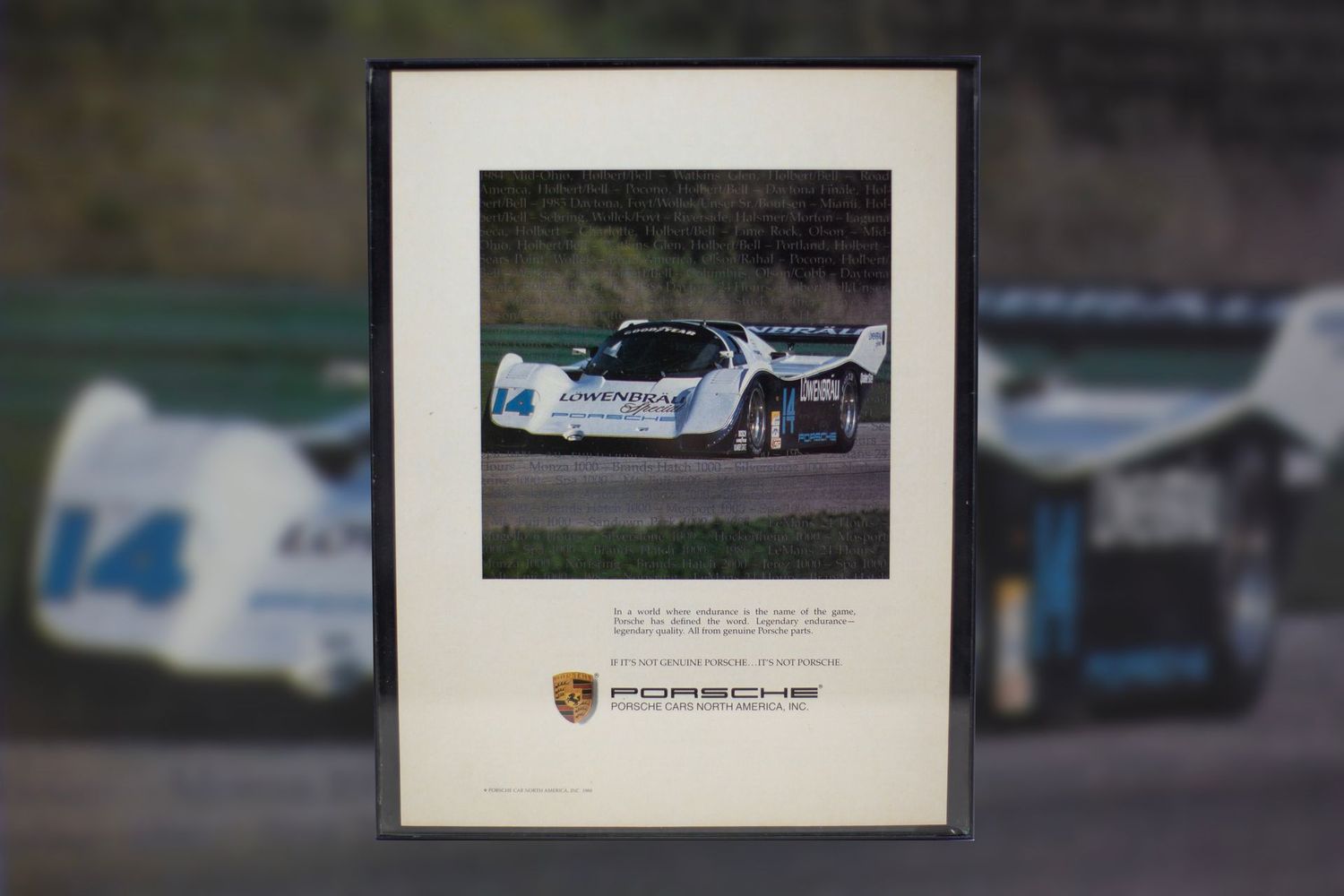 Porsche 962 - Lowenbrau | Type Schrift