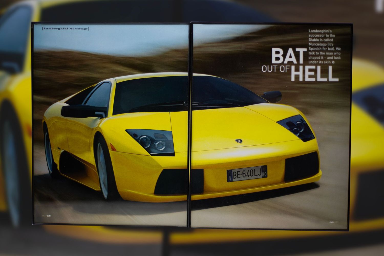 Lamborghini Murcielago - Bat Out of Hell | Type Schrift