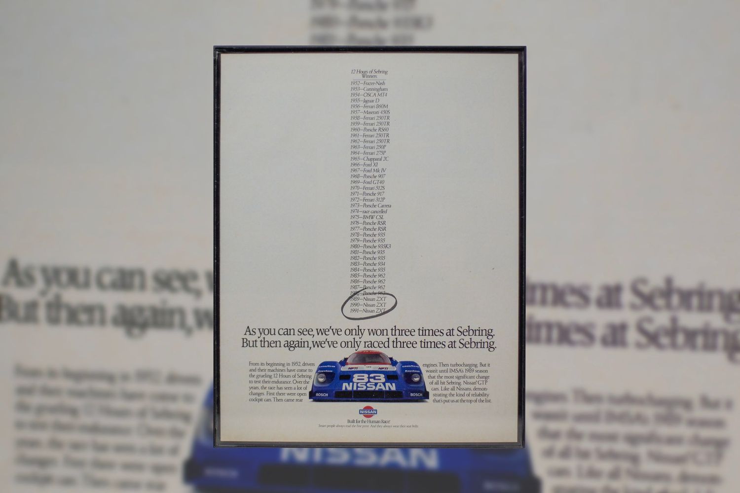 Nissan GTP-ZX - Sebring 12-Hour | Type Schrift