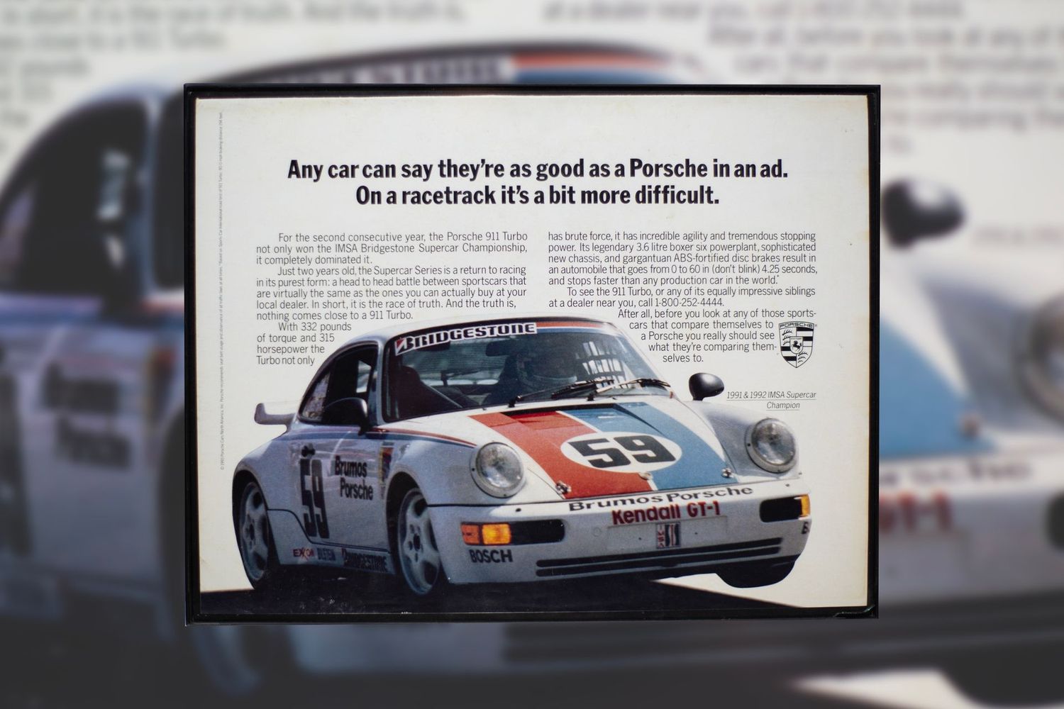 Porsche 964 Turbo - Brumos Racing | Type Schrift