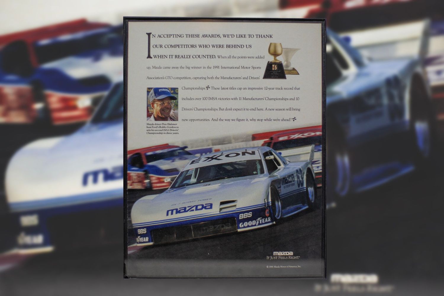 Mazda Motorsports - Pete Halsmer RX7 | Type Schrift
