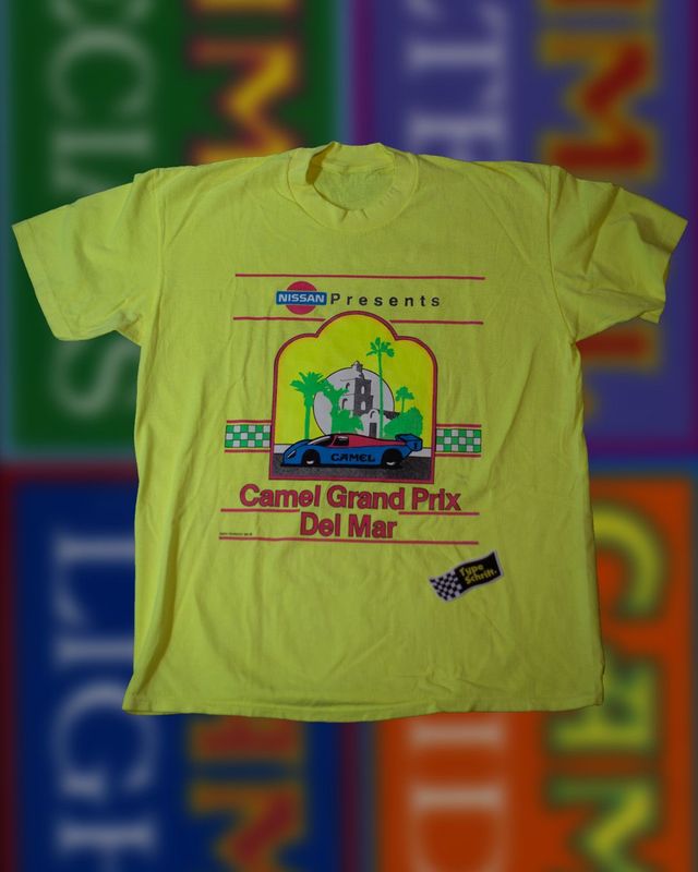 Camel Grand Prix - Del Mar - Vintage Shirt | Type Schrift