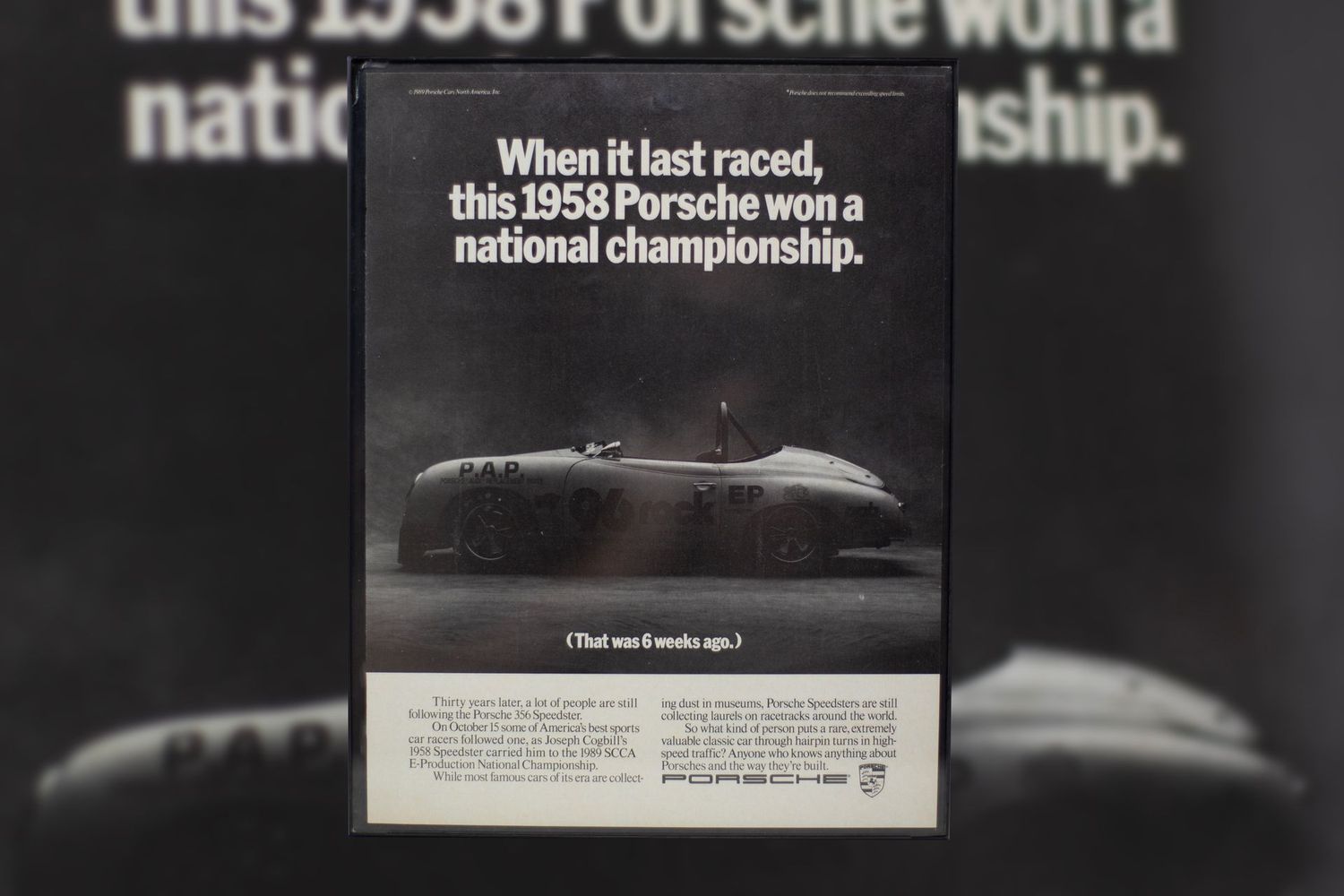 Porsche 356 Speedster - National Champ | Type Schrift