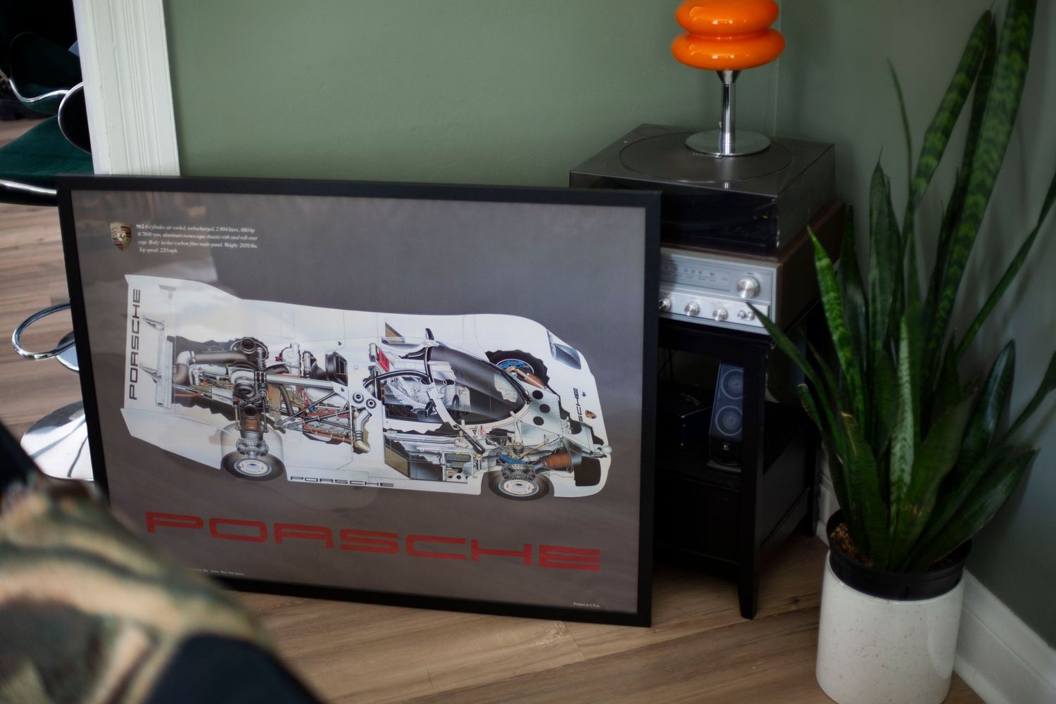 Porsche 962 Cutaway - Factory Poster - 30x40 | Type Schrift