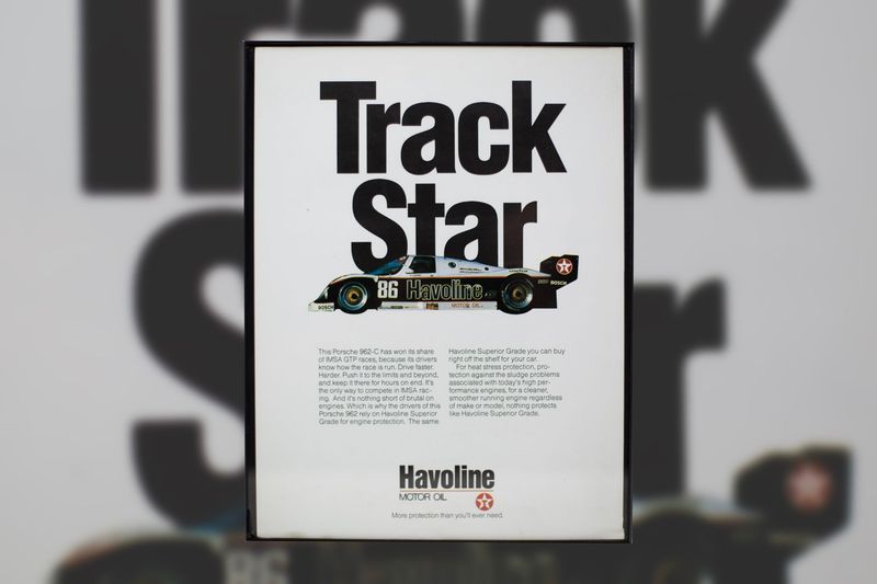 Porsche 962 - Havoline Track Star | Type Schrift