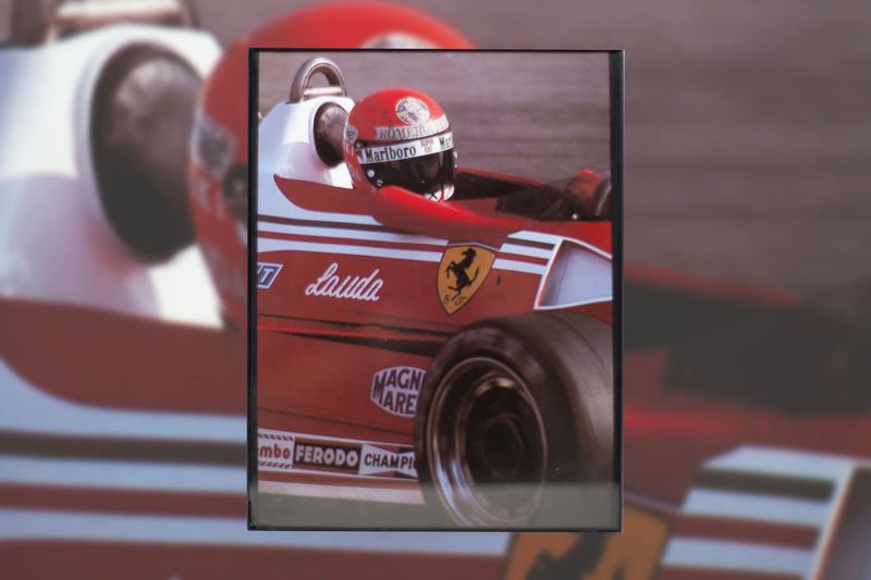 Niki Lauda - Ferrari F1 | Type Schrift