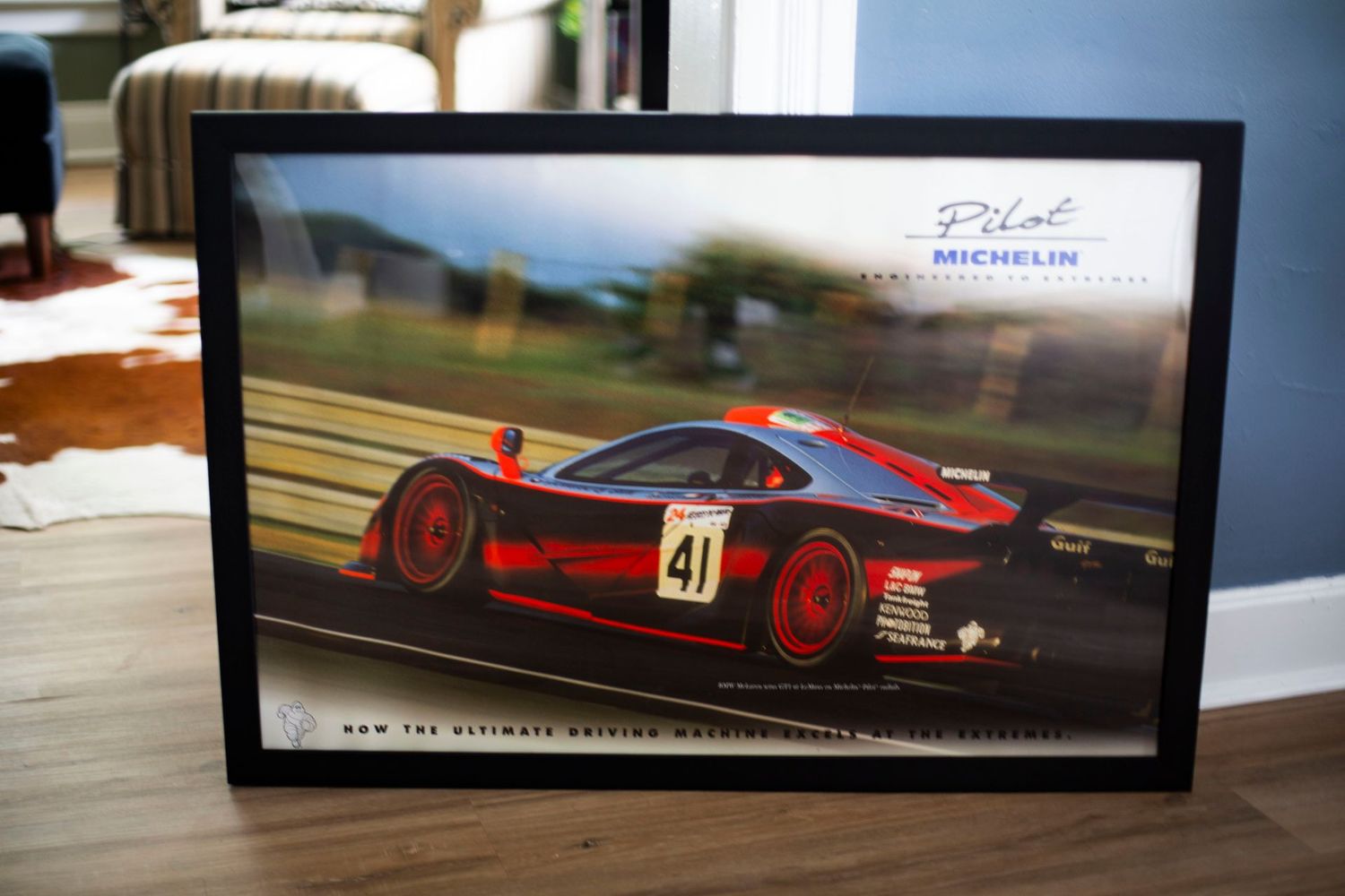 McLaren F1 GTR Le Mans - 24x36  | Type Schrift