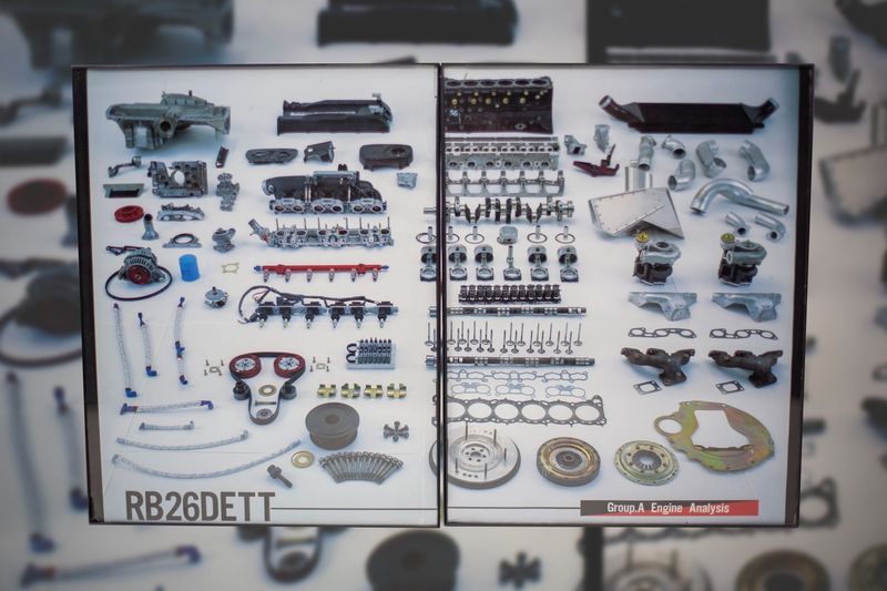 Nissan RB26 DETT - Exploded View | Type Schrift