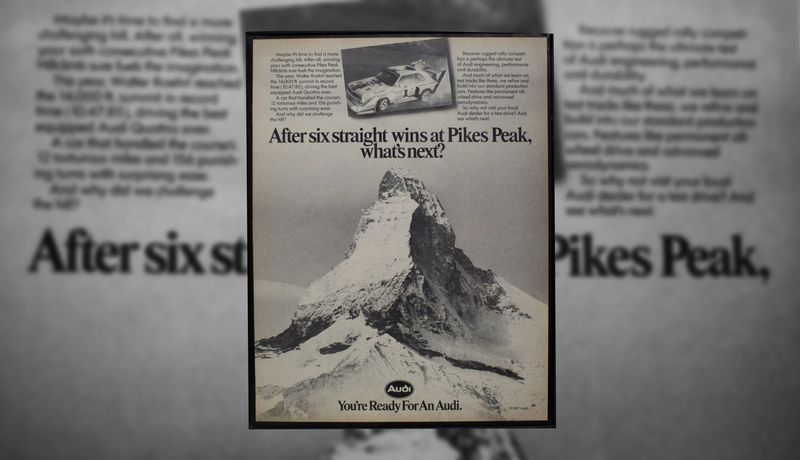 Audi Sport Quattro S1 - Pikes Peak | Type Schrift