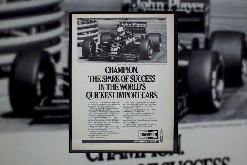 Senna - John Players Special | Type Schrift