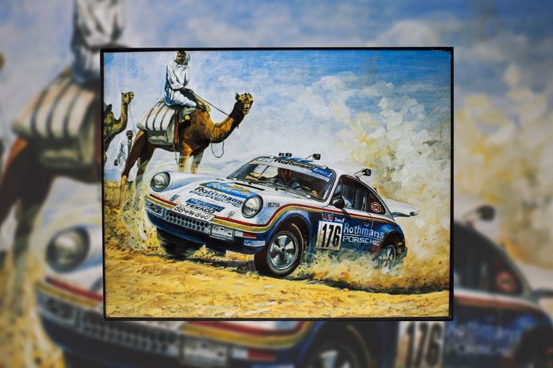 Porsche 953 - Rothmans Paris Dakar | Type Schrift