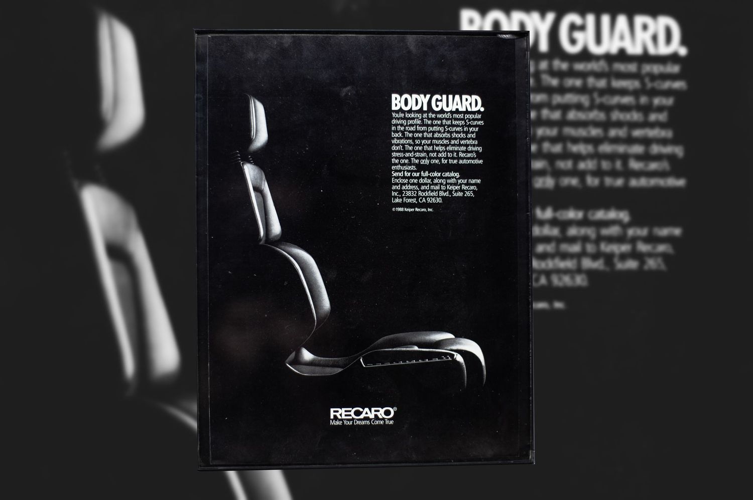 Recaro - Body Guard | Type Schrift