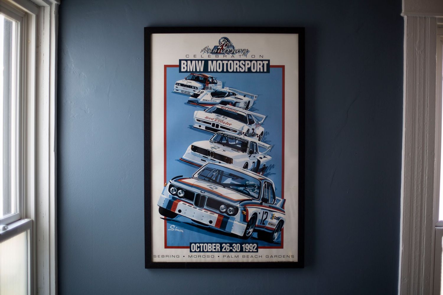 BMW Motorsport - 20th Anniversary - 1992 Dennis Simon - 22x34 - Type Schrift