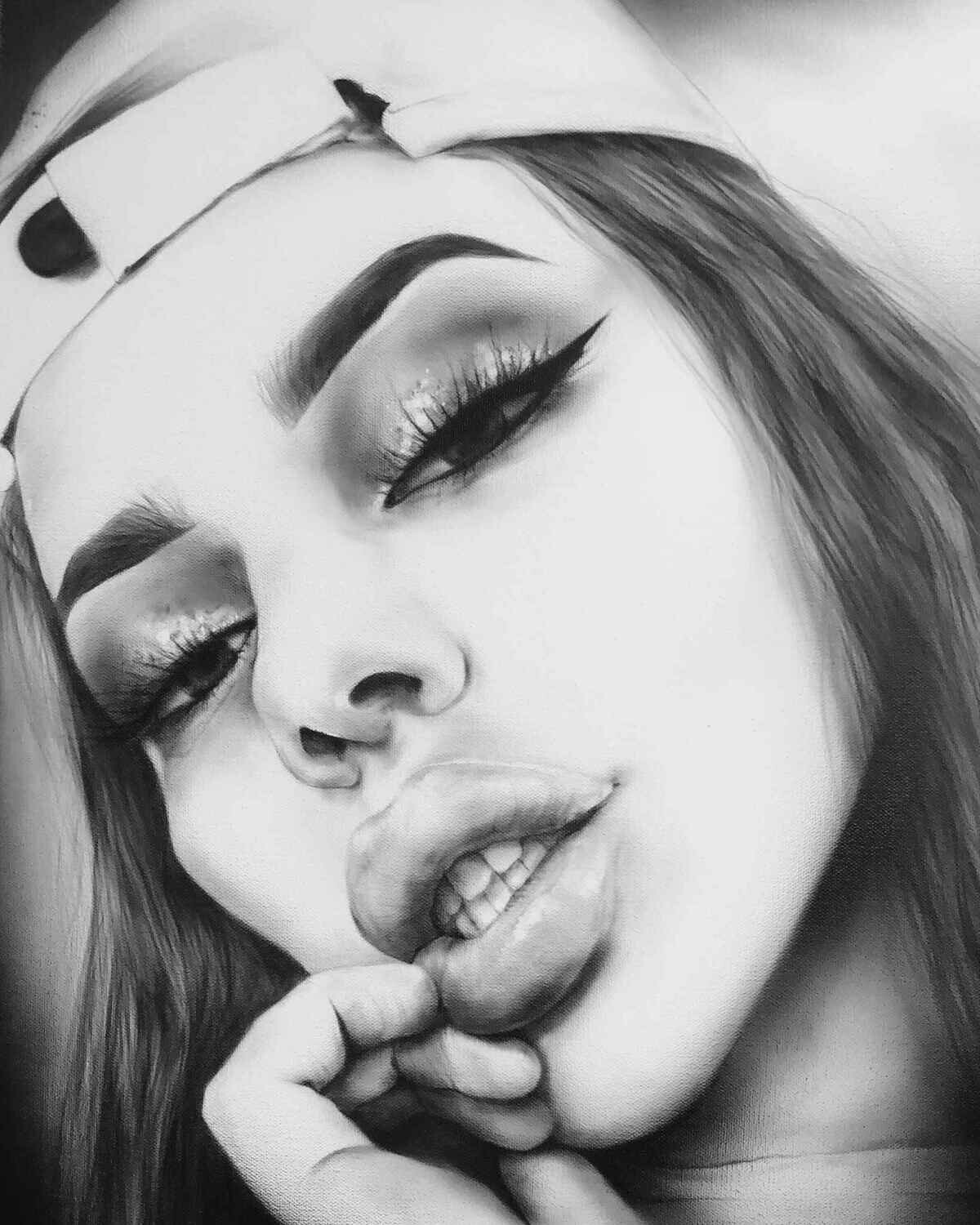 Original Airbrush Painting 18x24&quot;