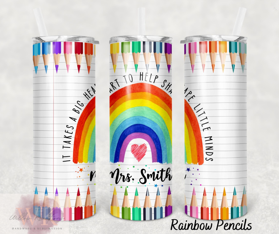 Custom Teacher Tumbler -Personalised Gift for Educators &amp; End of Year Thank You Gifts