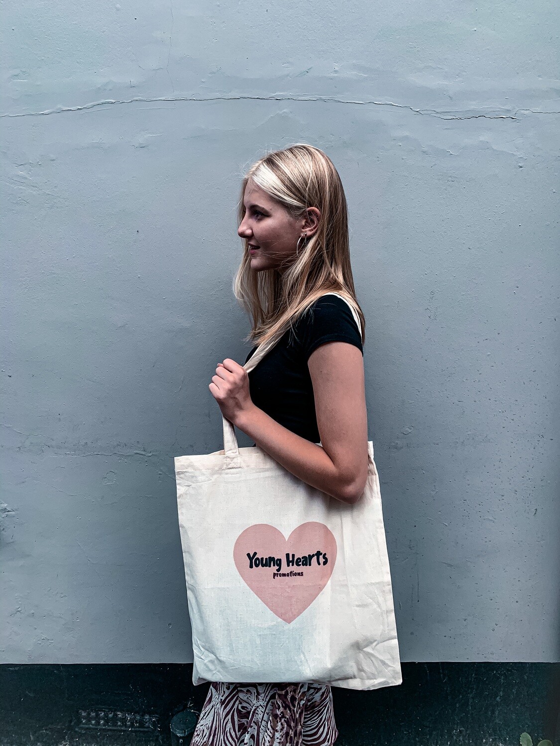 LIMITED EDITION! Pink Heart Cotton Tote Bag