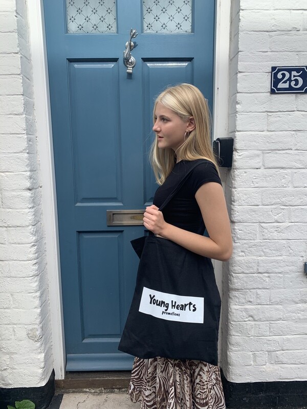 Re-Stocked! Black Cotton Tote Bag