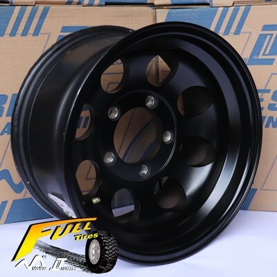 Rin Modular 15x8 Negro Mate (juego x 4 rines)