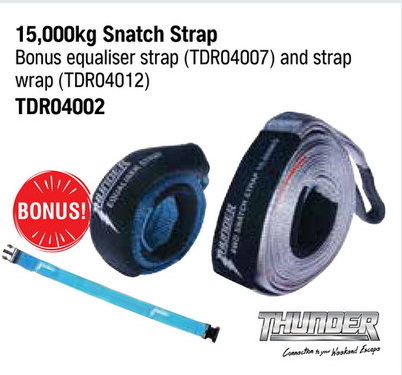 15,000KG SNATCH STRAP WITH BONUS 15,000KG SNATCH STRAP WITH BONUS