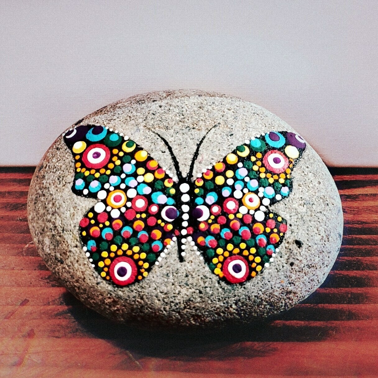 Butterfly Dot Art Sandstone