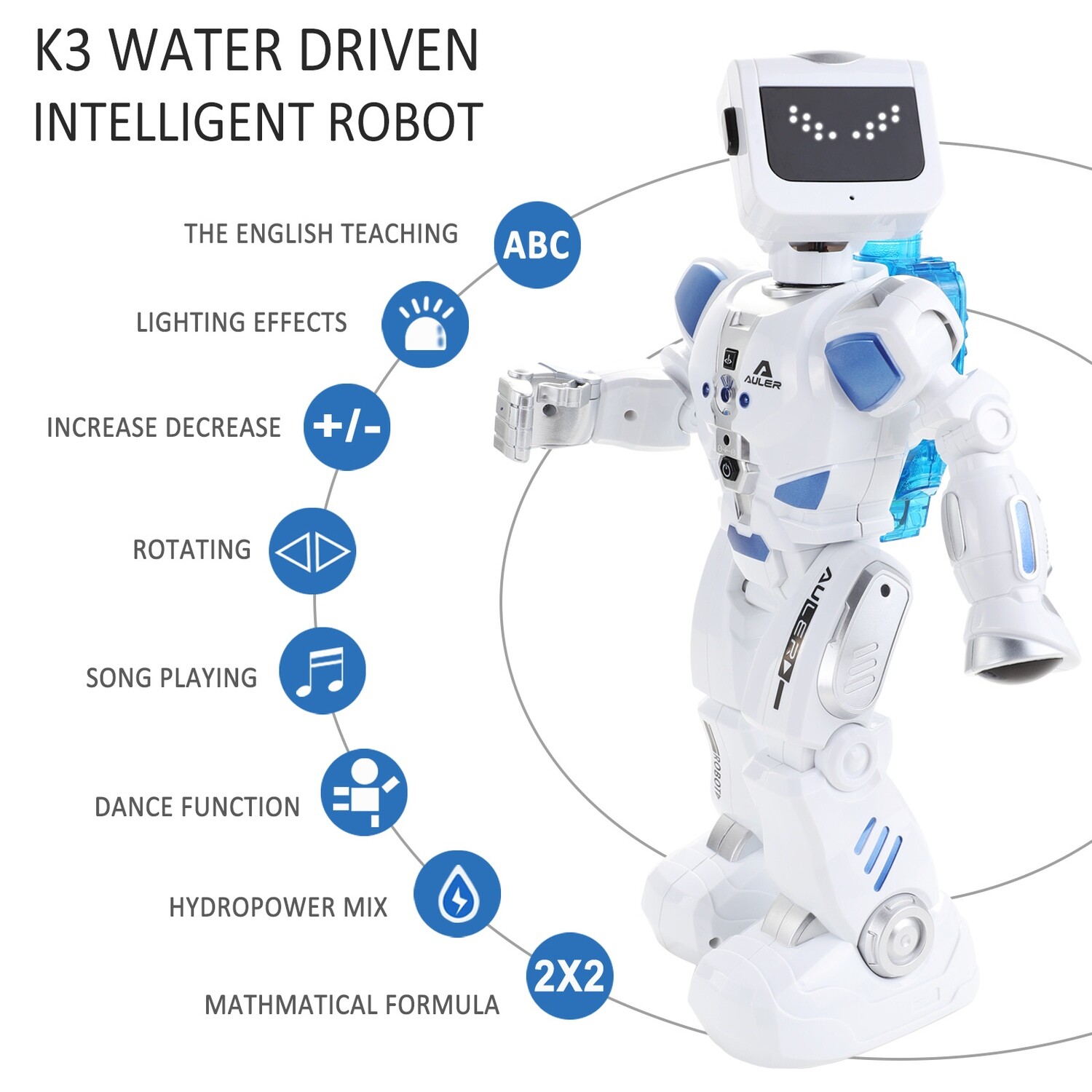 Intelligent dancing interactive robot for kids with FREE Shipping.